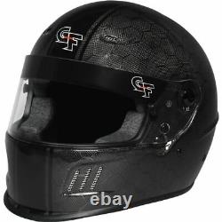 G-Force Racing Gear 13014MEDBK Rift Full Face Helmet Carbon Fiber Medium