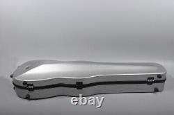 Gray 4/4 Full Size Violin Case Carbon Fiber Hard Violin Case with Back Straps