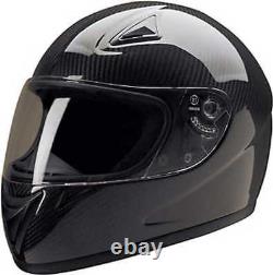 HCI Light-Weight Carbon Fiber Full Face Motorcycle Helmet Fully-Vented 75-750