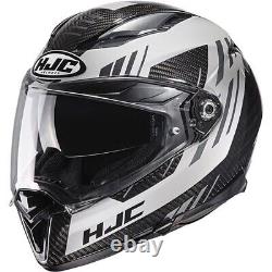 HJC F70 Carbon Fibre Motorcycle Motorbike Helmet Kesta Black