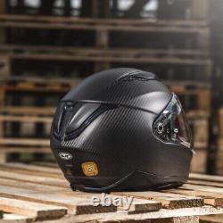 HJC F70 Carbon Fibre Motorcycle Motorbike Helmet Matt Black