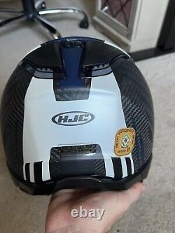 HJC F70 Carbon Motorcycle Helmet with Spare Pinlock Size L 59-60
