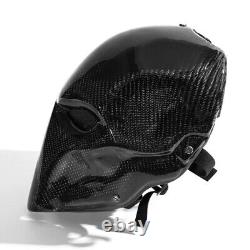 Halloween Cosplay Props Carbon fiber Full Face Mask Party Prom Red/Black Eye