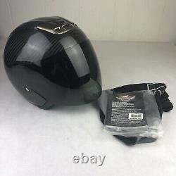 Harley Davidson FXRG Carbon Fiber Helmet XS Extra Small Full Face Visor Shield