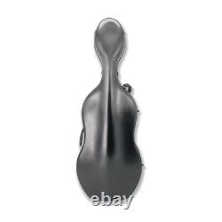 High quality 4/4 Cello Case black Carbon Fiber Strong Light Full Size Cello Box