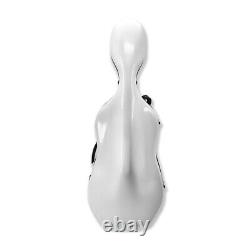 High quality Cello white Case Carbon Fiber Strong Light Full Size Cello Box