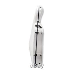 High quality Cello white Case Carbon Fiber Strong Light Full Size Cello Box