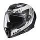 Hjc F70 Carbon Fibre Kenta White Black Full Face Motorcycle Helmet