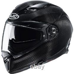 Hjc F70 Carbon Fibre Plain Matt Black Full Face Motorcycle Helmet