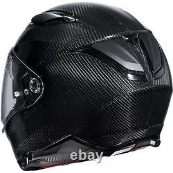 Hjc F70 Carbon Fibre Plain Matt Black Full Face Motorcycle Helmet