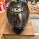 Hjc F70 Carbon Fibre Plain Matt Black Full Face Motorcycle Helmet XXL 63-64