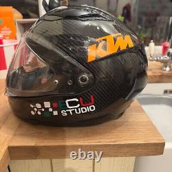 Hjc F70 Carbon Fibre Plain Matt Black Full Face Motorcycle Helmet XXL 63-64