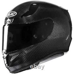 Hjc Rpha 11 Carbon Fibre Plain Black Gloss Full Face Motorcycle Helmet