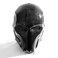 Hot Sale Halloween Carbon Fiber Full Face Mask Fancy Dress Dance Party Prom Mask