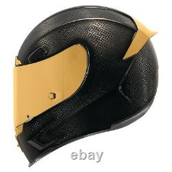 Icon Airframe Pro Carbon Fiber Gold Full Face Motorcycle Helmet