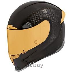 Icon Airframe Pro Full Face Motorcycle Motorbike Helmet Carbon Gold