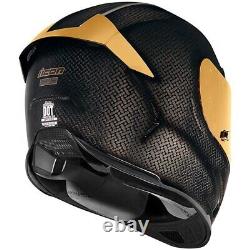 Icon Airframe Pro Full Face Motorcycle Motorbike Helmet Carbon Gold