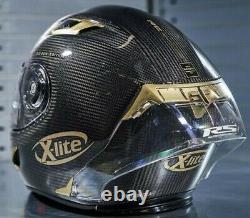 In Store XL 2023 Motogp X-lite X803 Rs Carbon Limited Gold Edition Crash Helmet