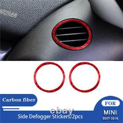 Interior Center Console Full Kit Set Trim Cover For MINI Cooper Carbon Fiber