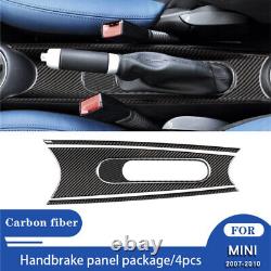 Interior Center Console Full Kit Set Trim Stickers For MINI Cooper Carbon Fiber