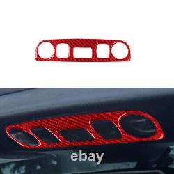 Interior Full Set Cover Trim Kit Red Carbon Fiber For Audi TT 8N 2001-2006