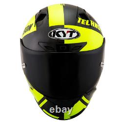 KYT NZ-Race Motorcycle Racing Race Helmet Street Full Face Carbon Yellow DOT New