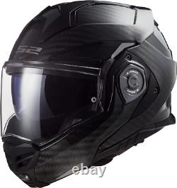 LS2 Advant X Carbon Fibre Flip Front Full Face Motorbike Helmet FF901 XXL