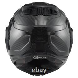 LS2 Advant X Carbon Fibre Flip Front Full Face Motorbike Helmet FF901 XXL