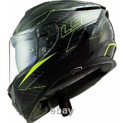 LS2 FF327 Challenger Carbon Fibre Fold Motorcycle Helmet Full Face Touring Bike