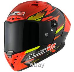 LS2 FF805 Thunder C GP Aero Fire Red Black Fibre Motorcycle Track Racing Helmet