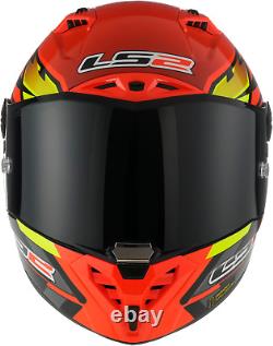 LS2 FF805 Thunder C GP Aero Fire Red Black Fibre Motorcycle Track Racing Helmet