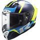LS2 FF805 Thunder Carbon Blue/Fluo Motorcycle Full Face Helmet S + Dark visor