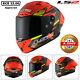 LS2 FF805 Thunder Carbon GP Aero Fire Red Black Motorcycle Crash Racing Helmet