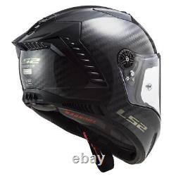 LS2 FF805 Thunder Plain Carbon Fibre Full Face Motorcycle Helmet Track Bike