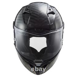 LS2 FF805 Thunder Plain Carbon Fibre Full Face Motorcycle Helmet Track Bike