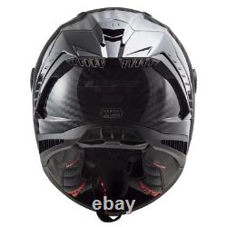 LS2 FF805 Thunder Plain Carbon Fibre Full Face Motorcycle Helmet Track Bike