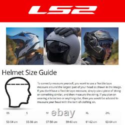 LS2 FF805 Thunder Plain Carbon Fibre Full Face Motorcycle Helmet Track Bike