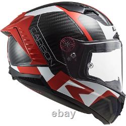LS2 FF805 Thunder Racing Carbon Fibre Full Face Motorcycle Helmet Track Bike