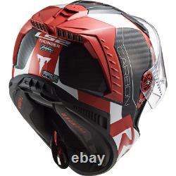 LS2 FF805 Thunder Racing Carbon Fibre Full Face Motorcycle Helmet Track Bike