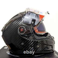 LS2 FF811 VECTOR II Carbon Motorcycle Full Face Dual Visor Helmet + Tinted Visor