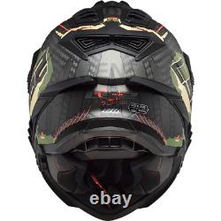LS2 MX701 C Carbon Explorer Enduro Adventure Motorcycle Helmet Military Green