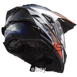 LS2 MX701 Carbon Explorer Enduro Adventure Motorcycle Helmet On / Off Road