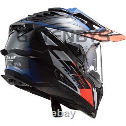 LS2 MX701 Carbon Explorer Enduro Adventure Motorcycle Helmet On / Off Road