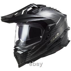 LS2 MX701 Explorer Carbon Motorcycle Helmet Gloss Carbon