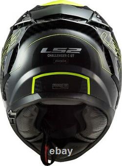 Ls2 Ff327 Challenger C Carbon Fibre Acu Dual Visor Full Face Motorcycle Helmet