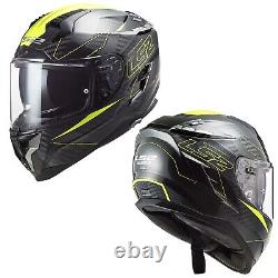 Ls2 Ff327 Challenger Carbon Fibre Dual Visor Full Face Motorcycle Helmet Fold