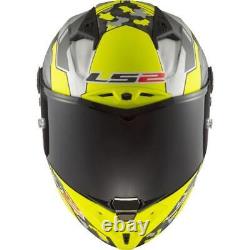 Ls2 Ff805 Space Thunder Carbon Fibre Acu Gold Full Face Motorcycle Crash Helmet