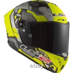 Ls2 Ff805 Space Thunder Carbon Fibre Acu Gold Full Face Motorcycle Crash Helmet