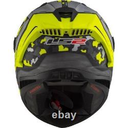 Ls2 Ff805 Space Thunder Carbon Fibre Acu Gold Full Face Motorcycle Crash Helmet