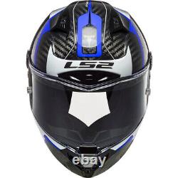 Ls2 Ff805 Thunder C Racing 1 Carbon/blue Helmet Size XL & Free Visor Rrp £419.99